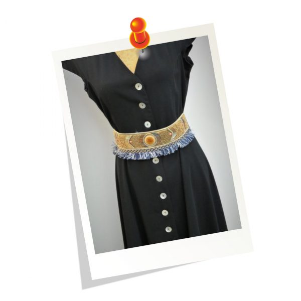 Ceinture Ethnique Bleue