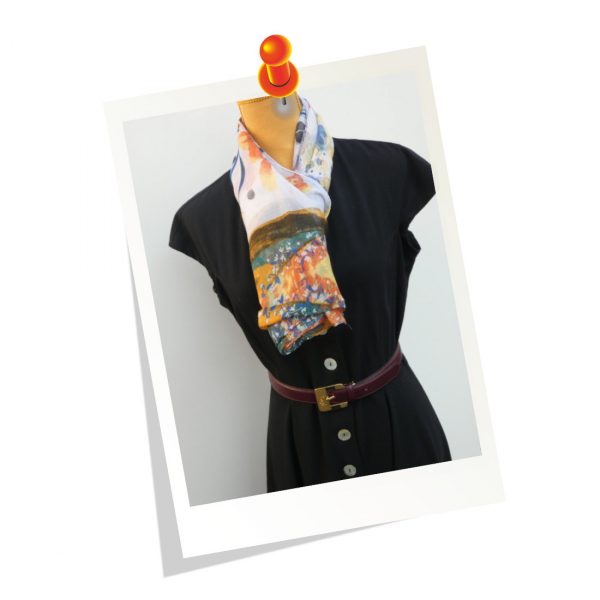 Foulard Fleurs Ceinture YSL