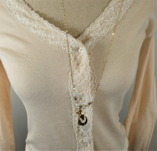 gilet vintage poudré
