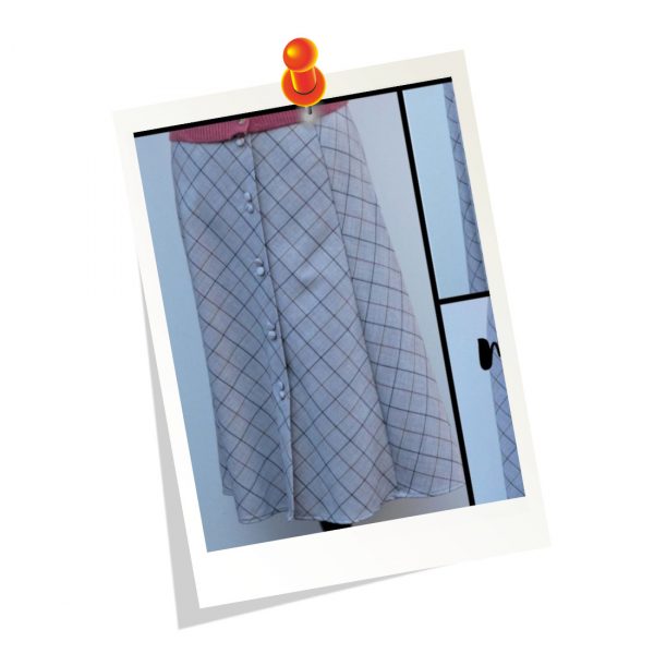 Jupe carreaux Mango