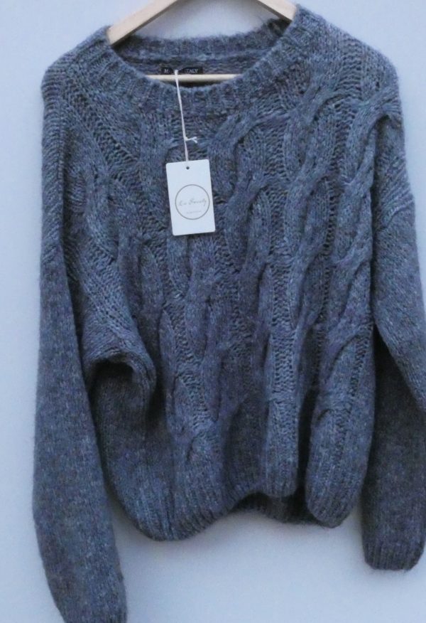 pull gris mohair 2