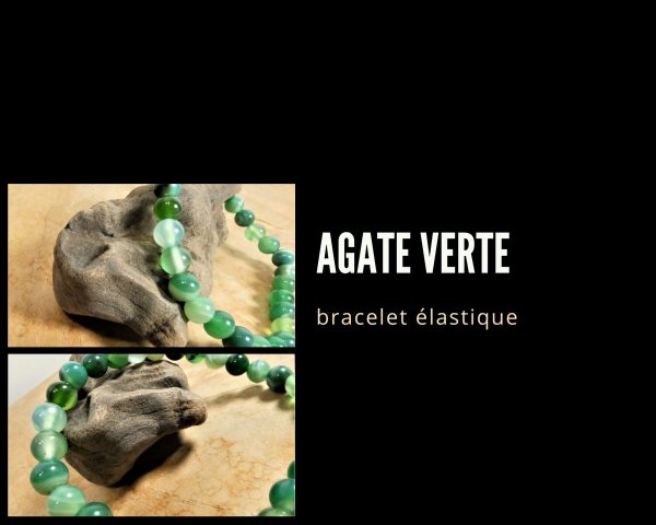BRACELET AGATE VERTE