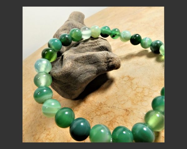 BRACELET AGATE VERTE 3