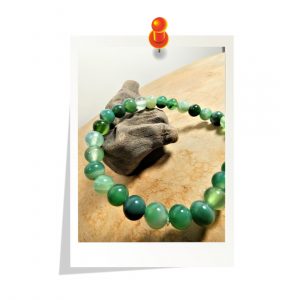 bracelet agate verte